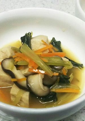 高野豆腐とチンゲン菜の中華風煮浸し-レシピのメイン写真