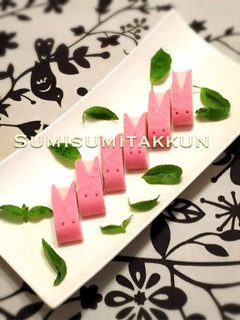 お弁当に♪かまぼこのウサギ切り♡-レシピのメイン写真
