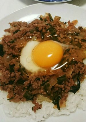 ひき肉&玉ねぎたっぷりスタミナ丼☆-レシピのメイン写真