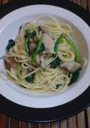 ほうれん草ときのこの和風パスタ♪-レシピのメイン写真