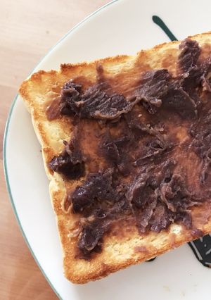 ピーナツバターあんこトースト♡-レシピのメイン写真