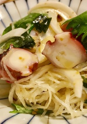 タコとワカメのツマサラダ　ゴマだれ風-レシピのメイン写真