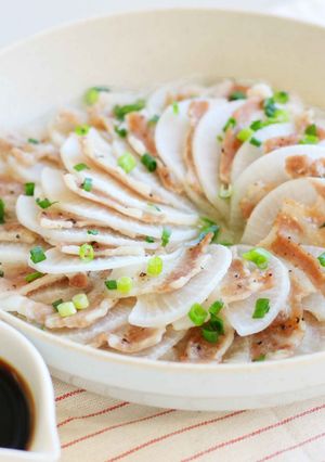豚バラと大根のレンジ蒸し-レシピのメイン写真