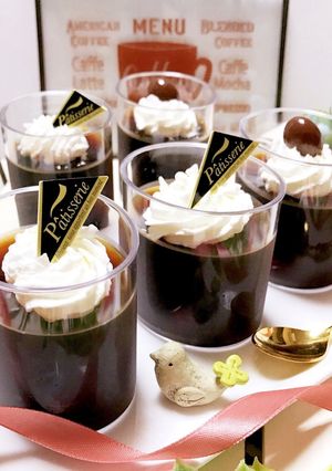 ハンドドリップでスッキリ♡コーヒーゼリー-レシピのメイン写真