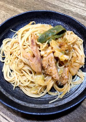 鮭粕漬け余ってリメイクはトマトパスタ〜-レシピのメイン写真