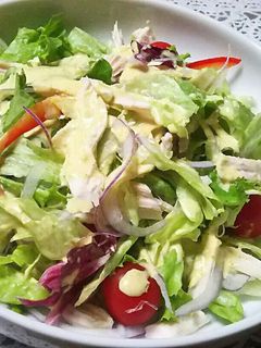 ★鶏ハムのカレーマヨ・サラダ★-レシピのメイン写真