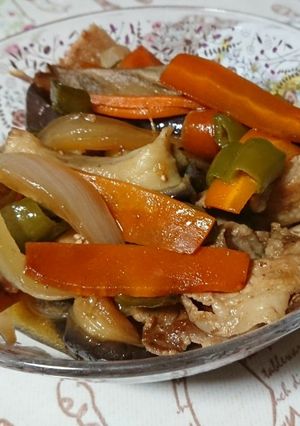 ナス・野菜・豚肉のダシ煮-レシピのメイン写真