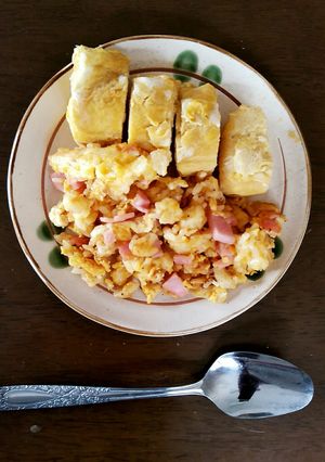 卵焼きと卵チャーハンの卵ワンプレート-レシピのメイン写真