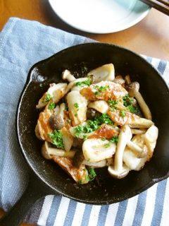 【副菜】ちくわのアンチョビマヨ炒め-レシピのメイン写真