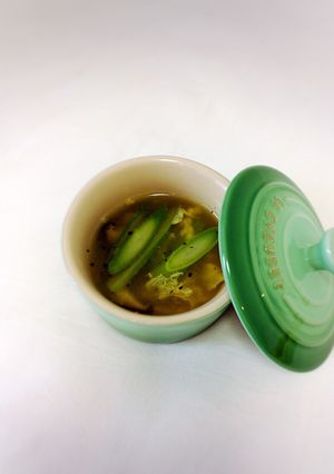 アスパラと椎茸のコンソメスープ-レシピのメイン写真