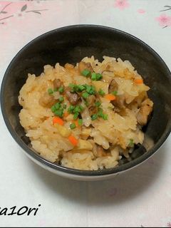 炊飯器で簡単!モチモチ五目おこわ!-レシピのメイン写真