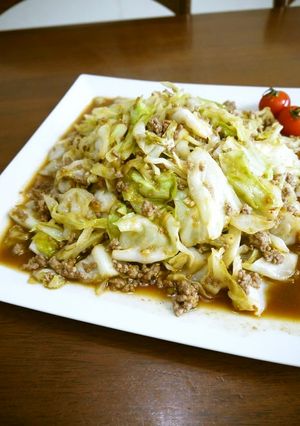 キャベツと挽き肉のホイコーロー風♪-レシピのメイン写真