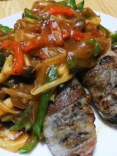 茄子の肉巻き野菜あんかけ-レシピのメイン写真