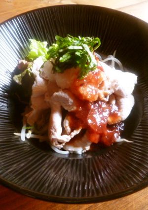 豚しゃぶ♡梅肉ソース♪-レシピのメイン写真