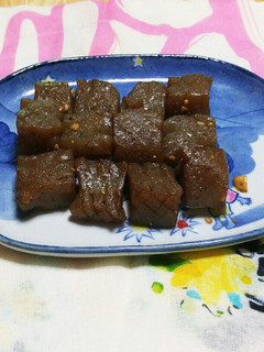 サイコロステーキにみたてた蒟蒻ステーキ。-レシピのメイン写真