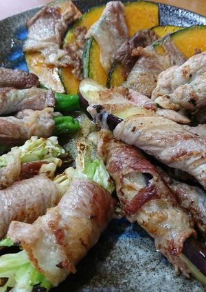 ヘルシー♥お野菜の豚肉巻き-レシピのメイン写真