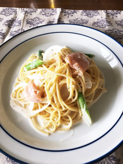 土日、簡単♪カルボナーラ風冷製パスタ-レシピのメイン写真
