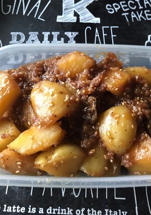 じゃがいもの甘味噌そぼろ煮♪-レシピのメイン写真