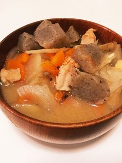 【男飯】野菜具沢山豚汁-レシピのメイン写真