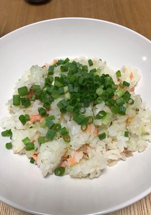 ハラスの脂が美味～～～鮭のごはん-レシピのメイン写真