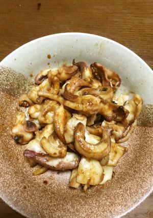 イカゲソバターしょうゆ炒め-レシピのメイン写真
