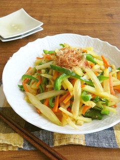 簡単☆彩り野菜のおかか炒め中華風-レシピのメイン写真