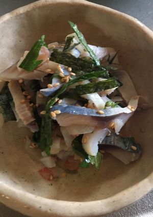 しめ鯖の美味しいおつまみ-レシピのメイン写真
