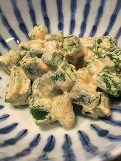 オクラマヨ醤油和え-レシピのメイン写真