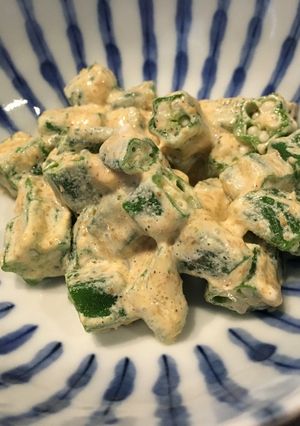 オクラマヨ醤油和え-レシピのメイン写真