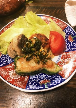 椎茸とピーマンの変わり種肉詰め-レシピのメイン写真