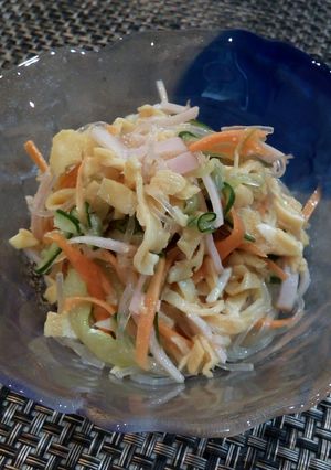 懐かしの給食★ちっちゃいおかず春雨サラダ-レシピのメイン写真