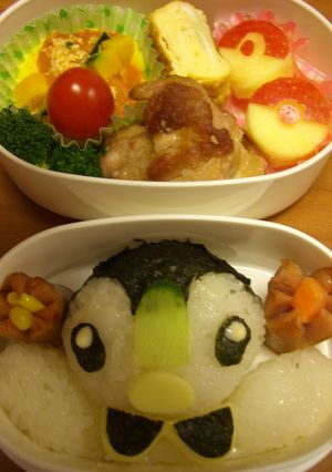 ポッチャマ弁当（キャラ弁）-レシピのメイン写真
