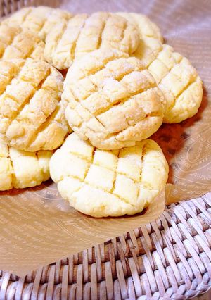卵白で簡単♡サクふわメロンパンクッキー-レシピのメイン写真