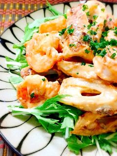ちくわでかさ増し!エビマヨ☆-レシピのメイン写真