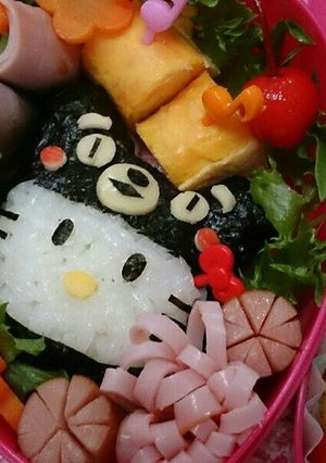 熊本・くまモン☆被りものキティ♡キャラ弁-レシピのメイン写真