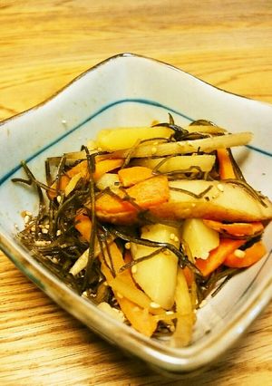 じゃがいもと昆布のきんぴら～給食風～-レシピのメイン写真