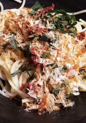 簡単 冷製梅しそパスタ-レシピのメイン写真