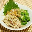 白だしで作る♪みょうがとオクラの和え物