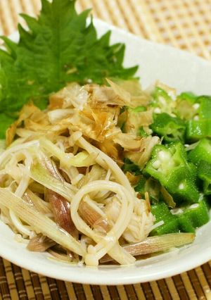 白だしで作る♪みょうがとオクラの和え物-レシピのメイン写真