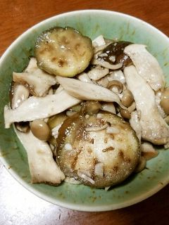 キノコと茄子のガーリック炒め-レシピのメイン写真