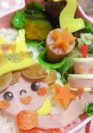 かわいいケーキ♪　キャラ弁のおかず-レシピのメイン写真