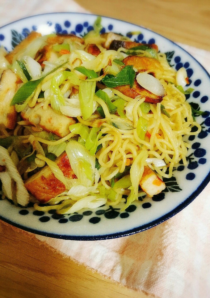 ねぎとさつまあげのしょうゆ味焼きそば-レシピのメイン写真