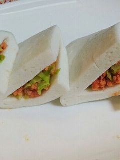 はんぺんはさみ焼き☆鮭フレークキャベツ-レシピのメイン写真