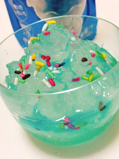 かき氷風ジュレ アクアブルー☆嚥下食にも-レシピのメイン写真