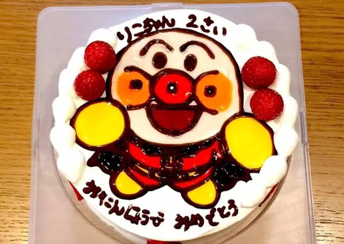 アンパンマンケーキ☆キャラクターケーキ by 腹ペコ☆青虫 【クックパッド】 簡単おいしいみんなのレシピが392万品