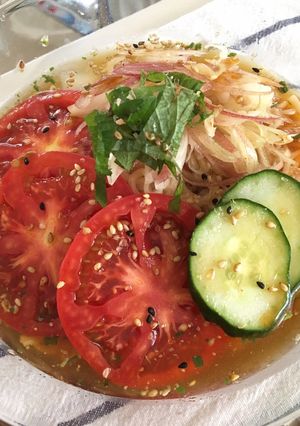 さっぱり食べれる！冷やしごまラーメン-レシピのメイン写真