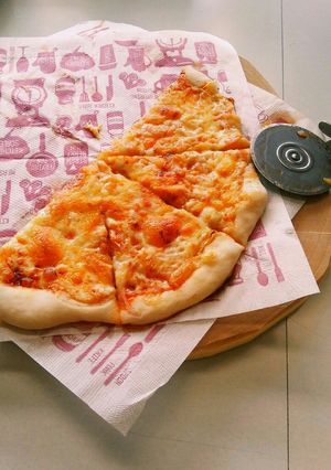 スプーンで混ぜ混ぜグリルでピザ-レシピのメイン写真
