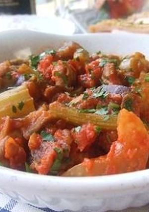 モツとセロリのトマト煮-レシピのメイン写真