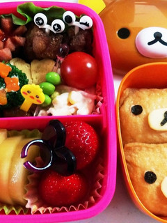 リラックマ♪いなり★簡単キャラ弁♪遠足-レシピのメイン写真