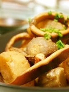 味付はお味噌だけ!いかと大根と里芋の煮物-レシピのメイン写真